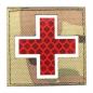 Preview: Reflex Patch Velcro Cross Camouflage Red