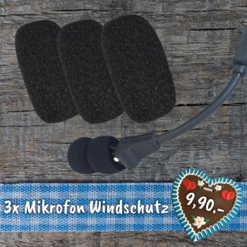 3x microphone windscreen