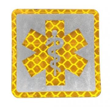 Reflex-Patch-Velcro-Star-of-Life-Yellow