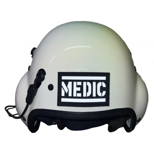 Reflex Patch Velcro Medic Black White