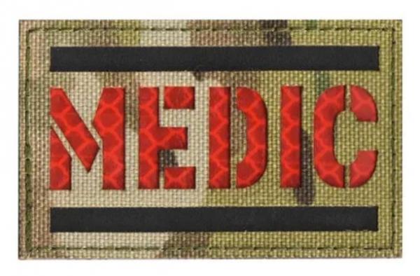 Reflex Patch Velcro MedicReflex Patch Velcro Medic Camouflage Red Red